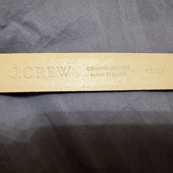 J. Crew Cognac Brown Leather Women’s Belt Size Medium - Picture 4 of 9